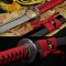 Dragonfly Koshirae Damascus Steel Oil Quenched Full Tang Blade Japanese KATANA Samurai Sword