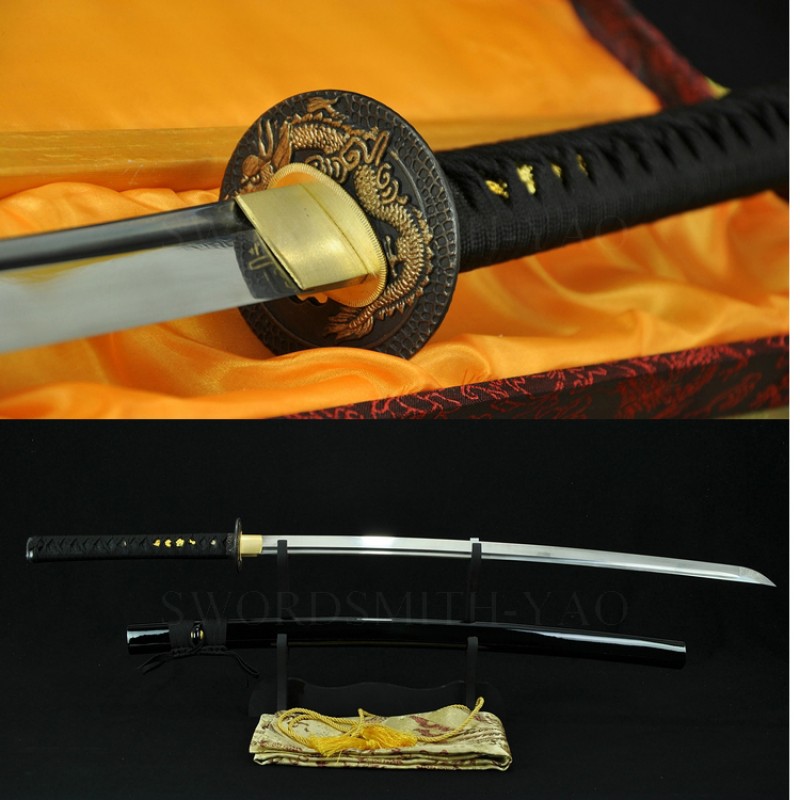 Fully Hand Forged Damascus Steel Oil Quenched Full Tang Blade Dragon ...