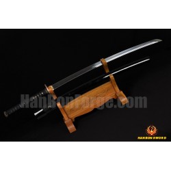 Training Sword Iaido Sword Oil Quenched Full Tang Blade Japanese KATANA Sword BLACK