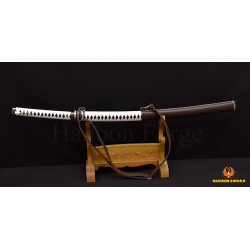 The Walking Dead Sword-Michonne's KATANA Zombie Killer Damascus Steel Blade