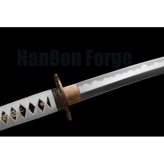 DEVIL MAY CRY 3 - KATANA YAMATO USED BY VERGIL,BLADE WITH WAVES  HAMON, DELUXE VERSION - RARE 1 PRODUCTION WITH WHITE SAMEGAWA, CARBON  STAINLESS STEEL BLADE 440C(TOSHIN).NEW - Catawiki