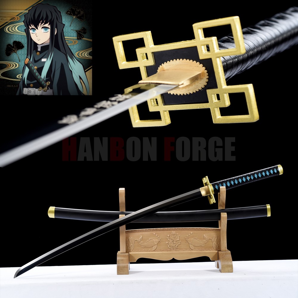 Hand Forged Muichiro Tokito Sword From Demon Slayer   Hanbon Forge