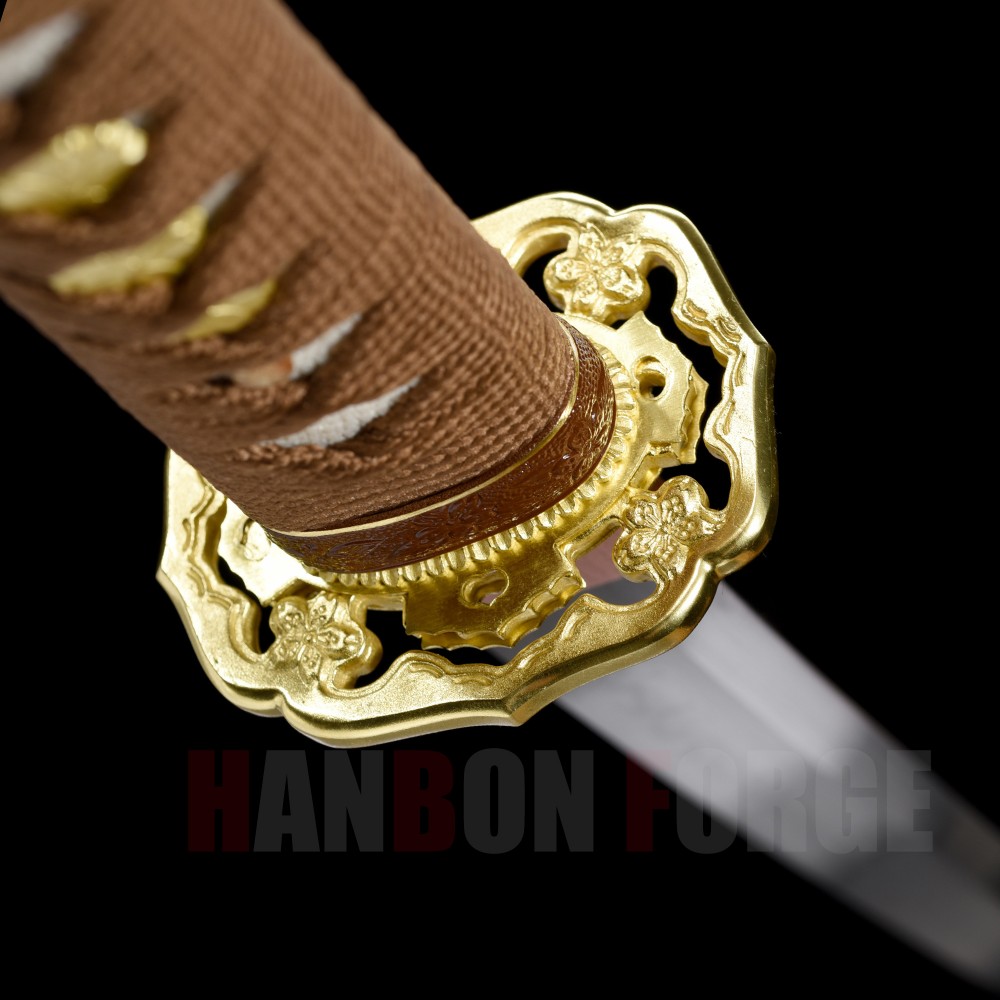 98 Type GUNTO Sabres KATANA Japanese Sword Clay Tempered Damascus Steel ...