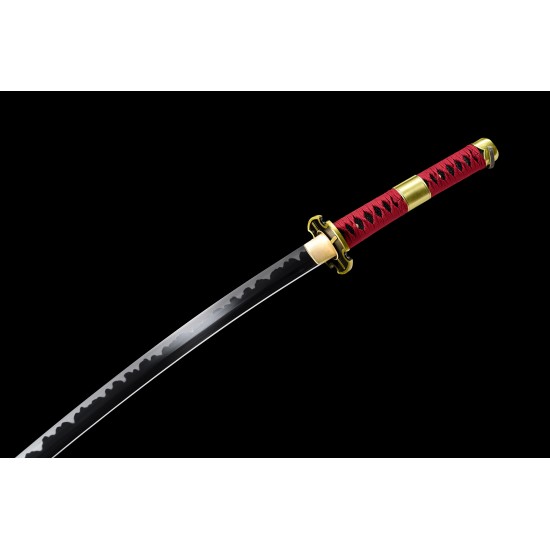 Hand Forged One Piece Sandai Kitetsu Replica T10 Steel Blade - Roronoa Zoro