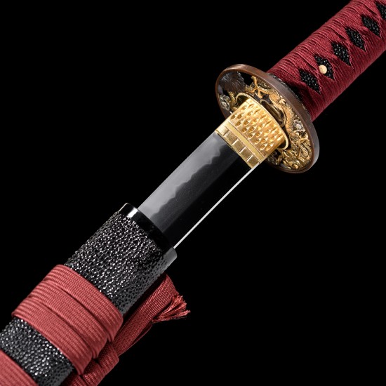 Handmade KATANA Japanese Samurai Sword Dragon Koshirae Hazuya Polishing Blade