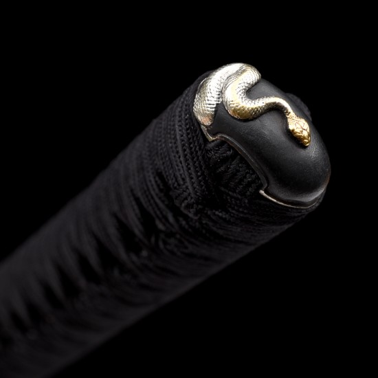 Handmade KATANA Japanese Samurai Sword SNAKE THEME Koshirae Hazuya Polishing Blade