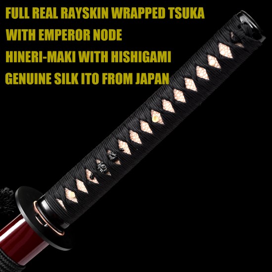 Premium Handmade Japanese Katana Sword - Clay Tempered 1095 Steel | Authentic Choji Hamon