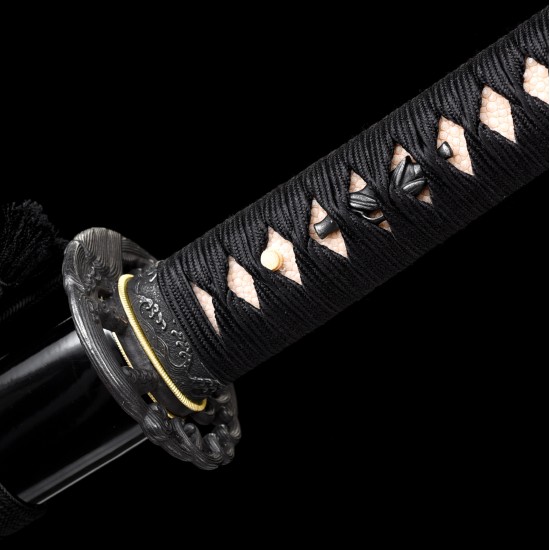 Premium Handmade Japanese Katana Sword - Clay Tempered 1095 Steel | Authentic SANBONSUGI Hamon