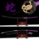 54" Japanese Samurai Odachi / Nodachi Sword / Python-Themed / SHINOGI-ZUKURI Blade with Clay Tempered Hamon