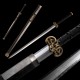 Han Wu Chinese Sword Jian Folded Steel Blade Handcrafted Pure Copper Fittings