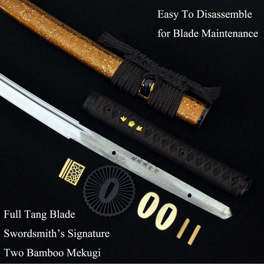 HanBon Forge Katana Sword Real Japanese Samurai Battle Ready T10 Clay ...