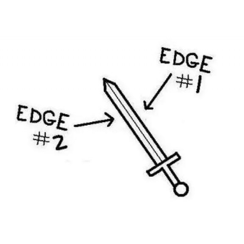 Double Edged Sword Vs Single Edge